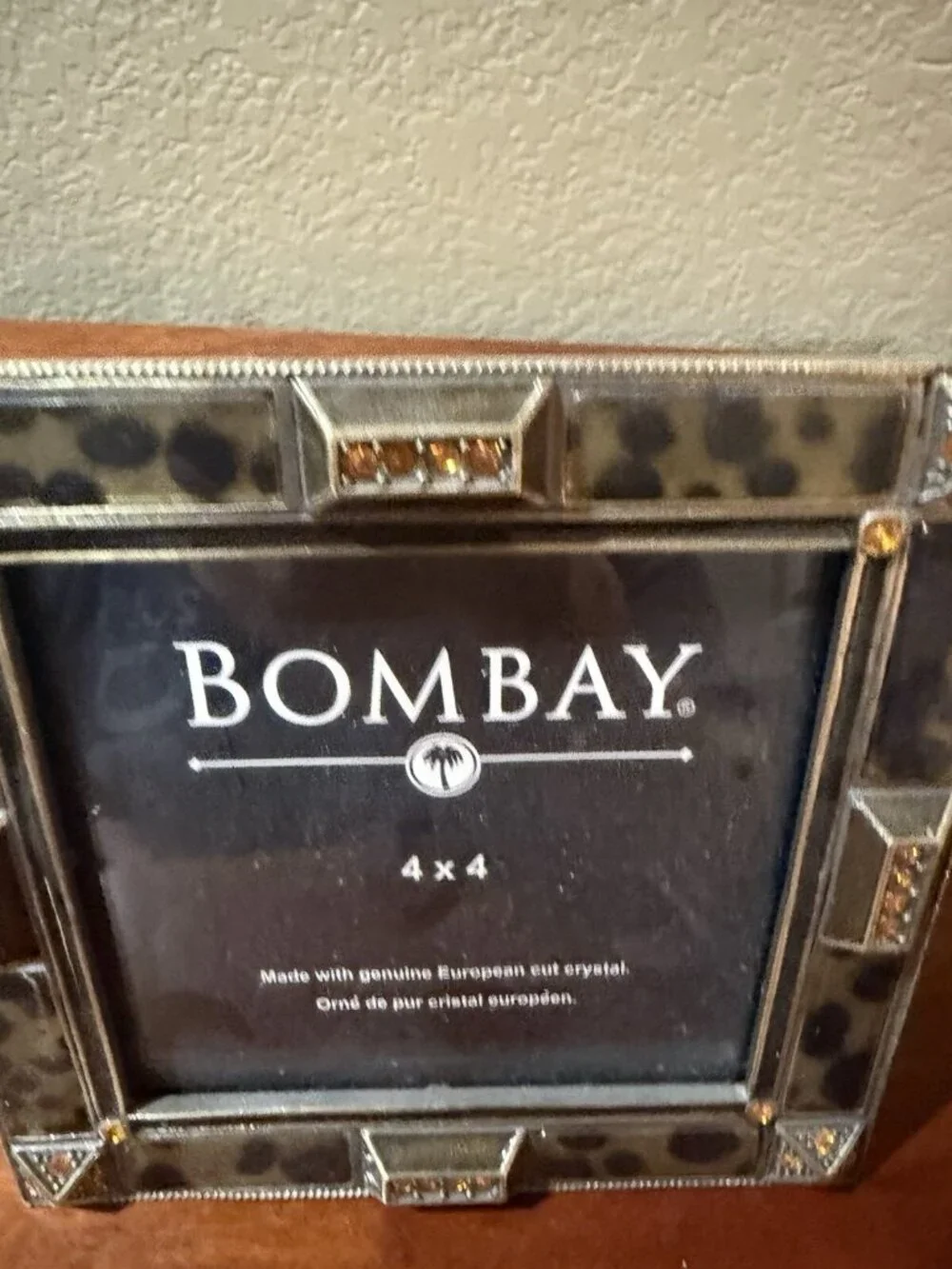 Bombay Picture Frames Enameled Jeweled Crystals Ornate 4x4 Exquisite (2)